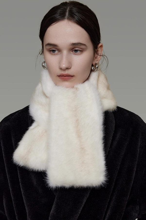 Retro Fur Neck Warmer Scarf