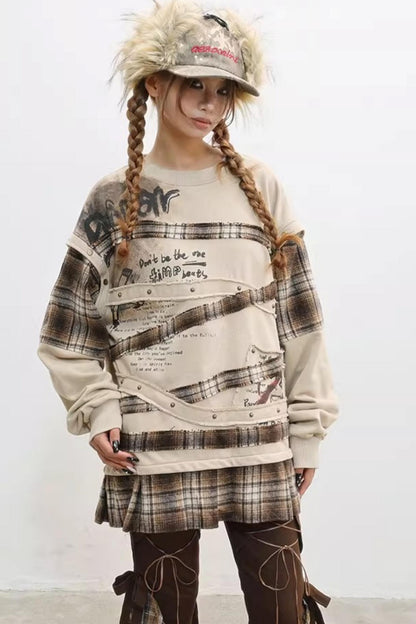 Paradise Wasteland Style Print Sweatshirt