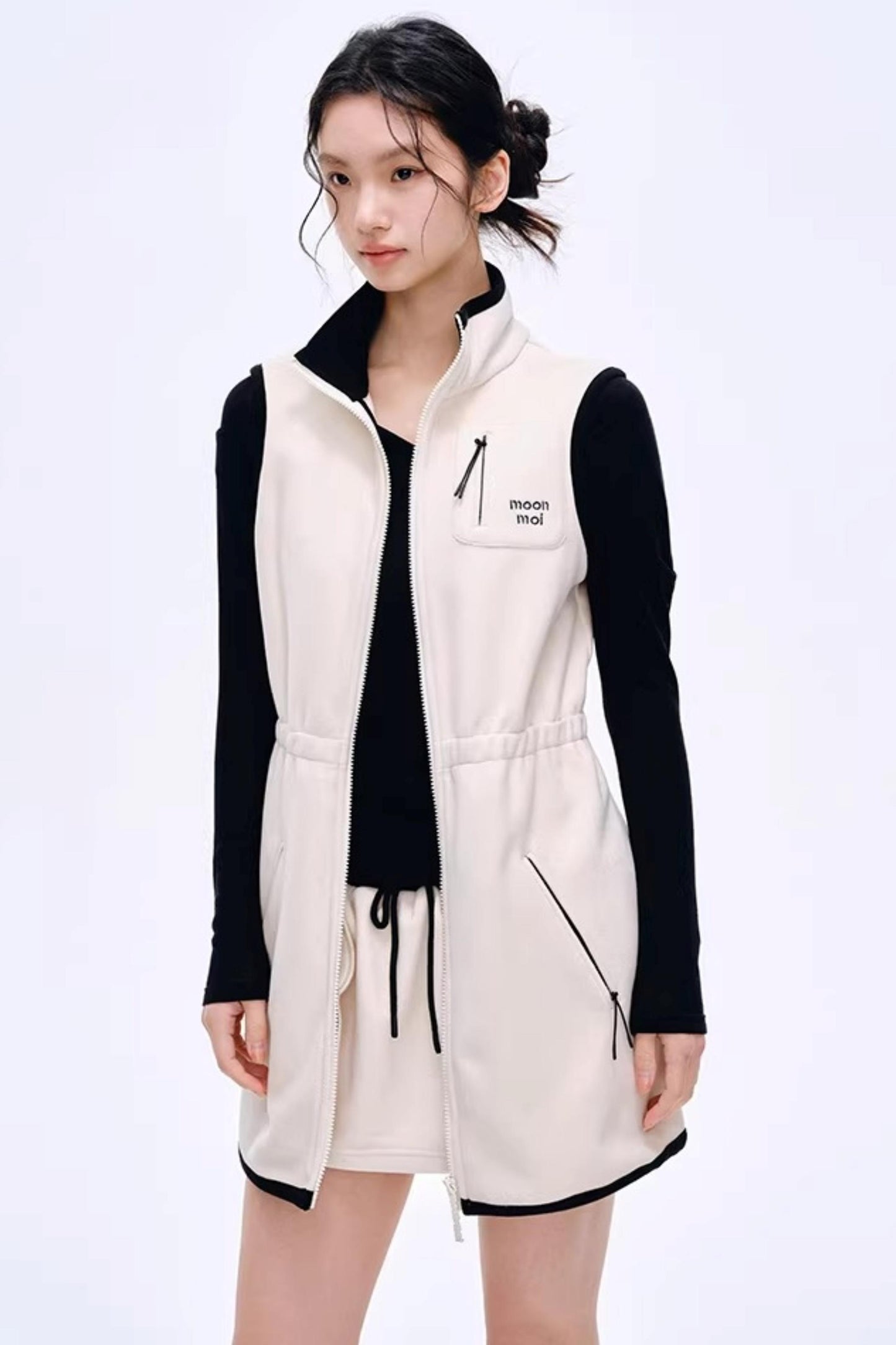 Sleeveless Fleece-Lined Vest Set-Up