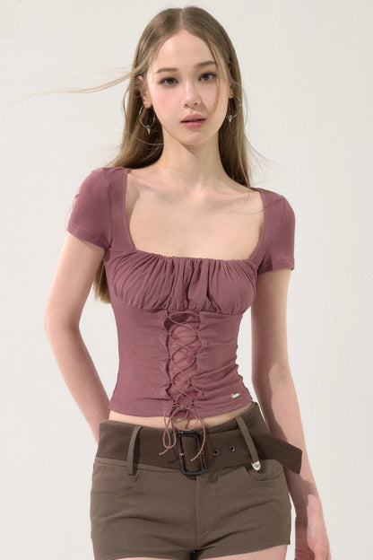 Sweet Retro Mesh Top