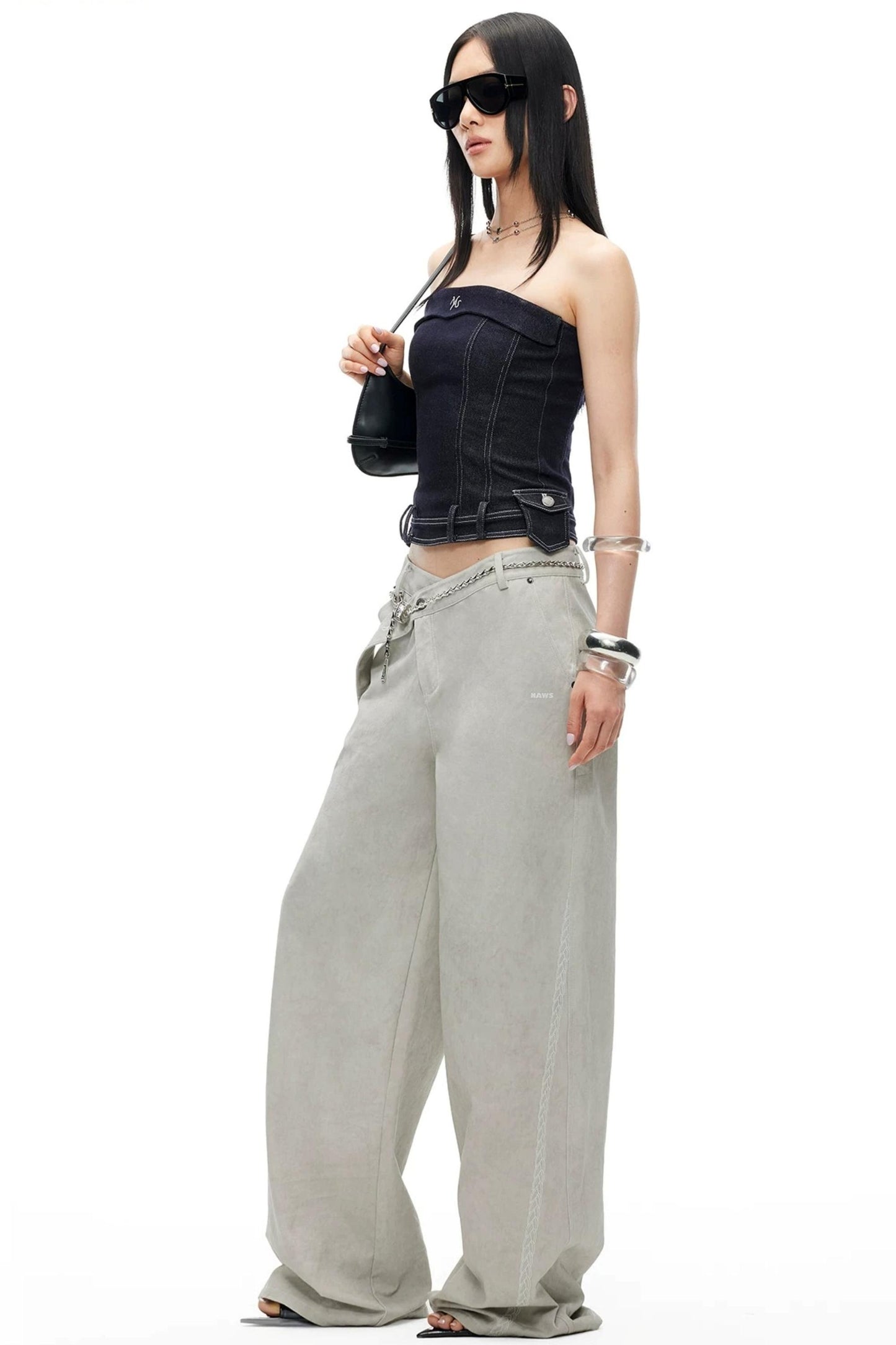 Wanderer Denim Collar Top