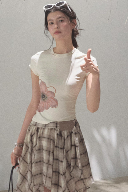 Begonia Bloom Slim Fit T-Shirt