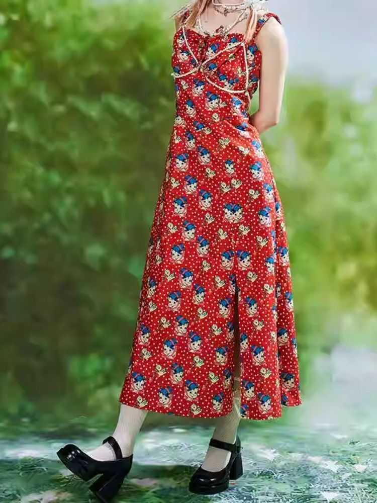 Red Halter Dress