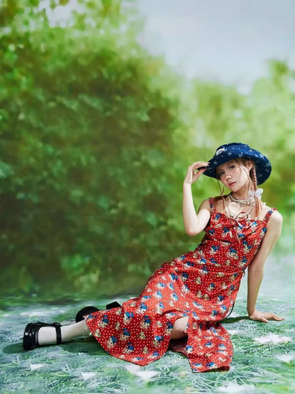 Red Halter Dress