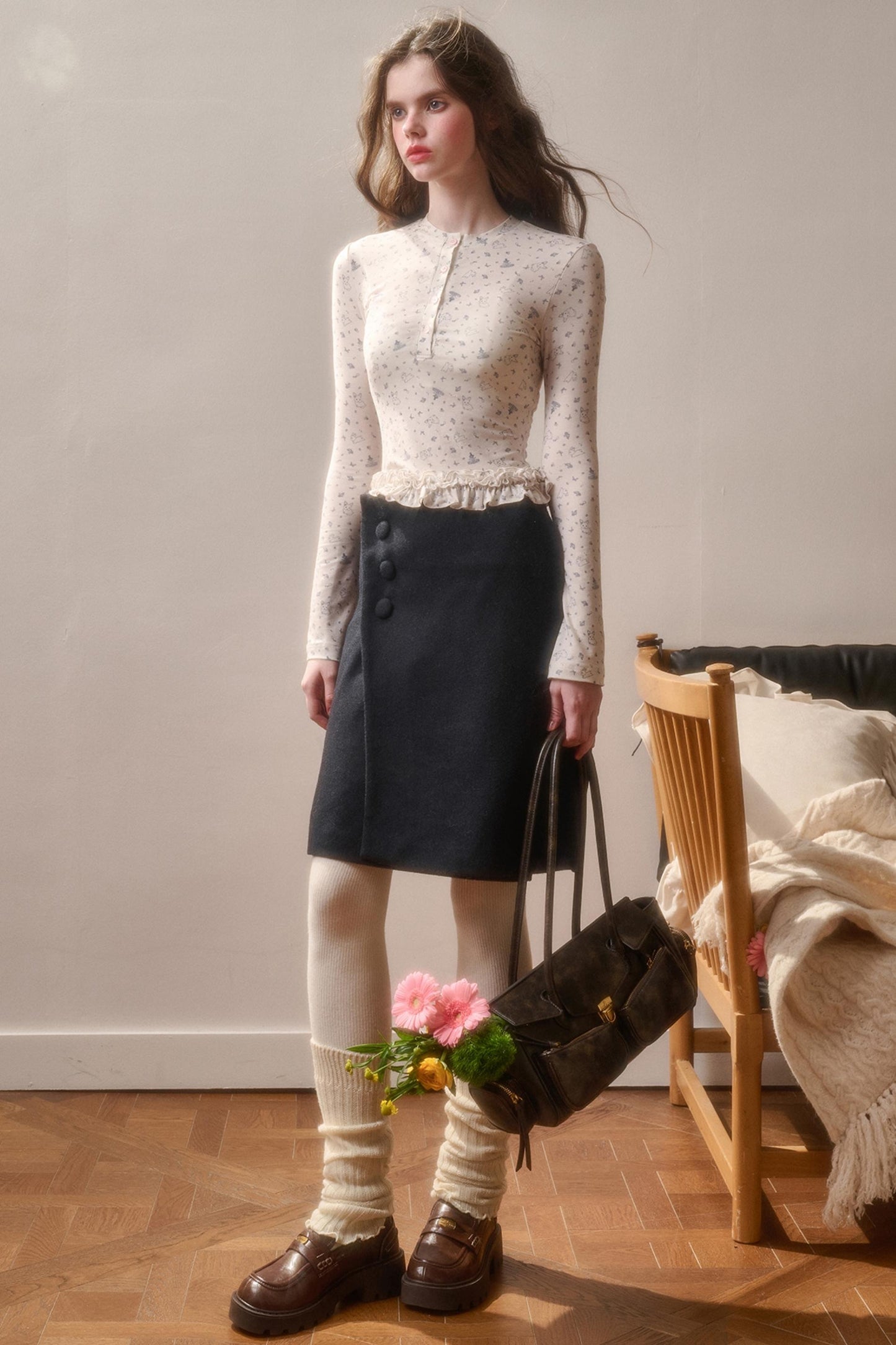 Milky Way Cotton Lace Top