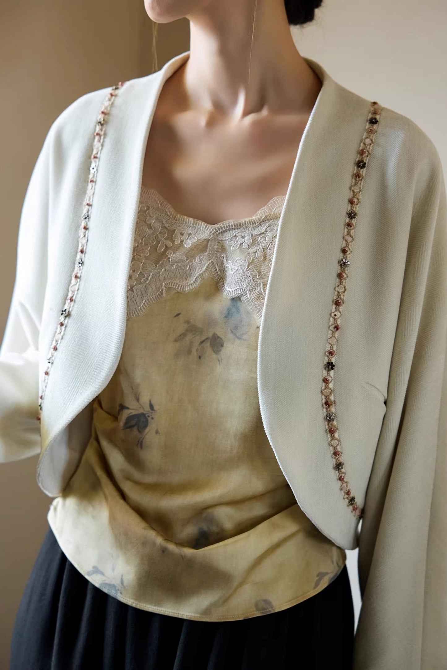 Chinese Cocoon Cardigan Jacket