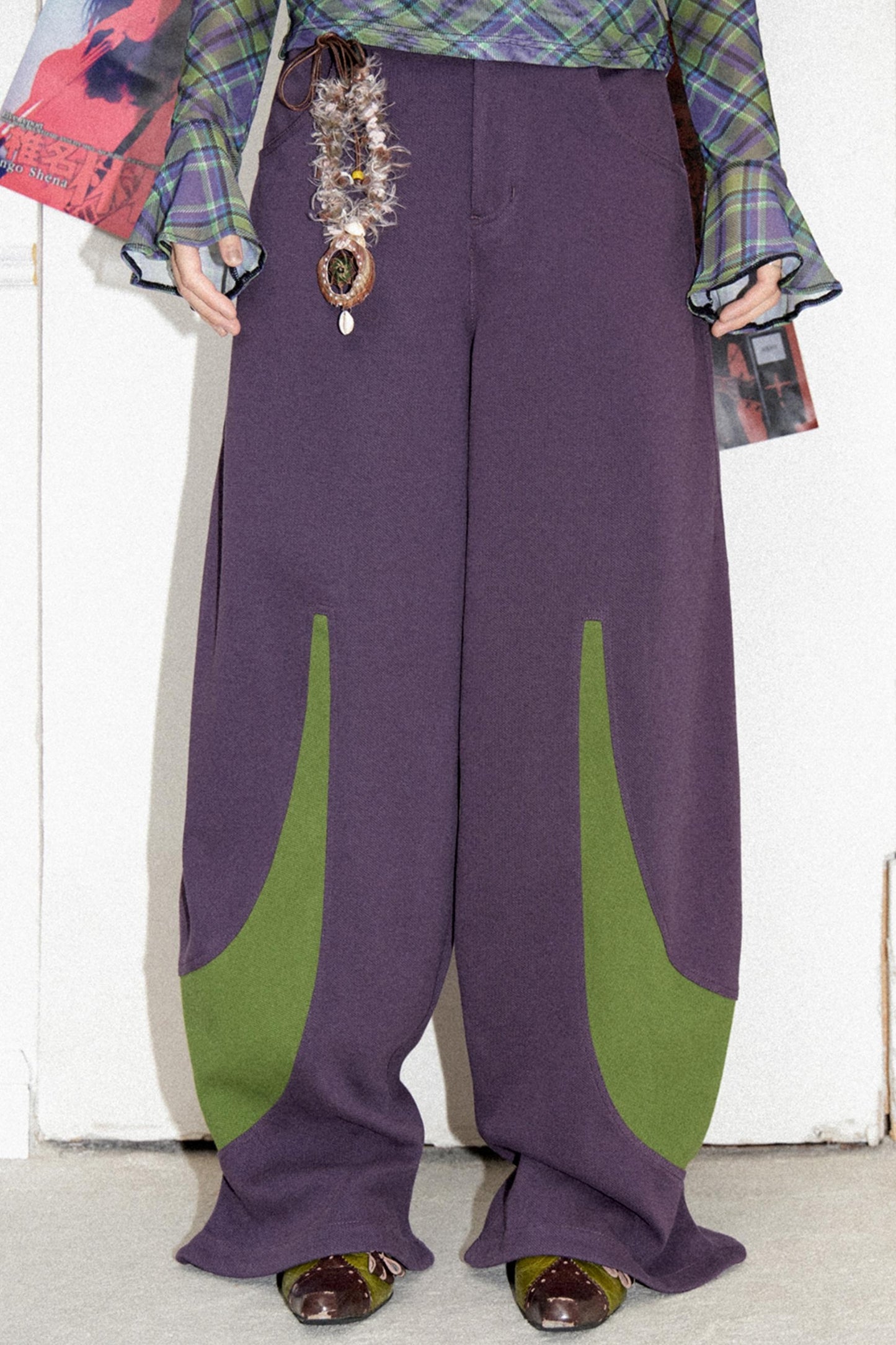 Purple Green Banana Pants