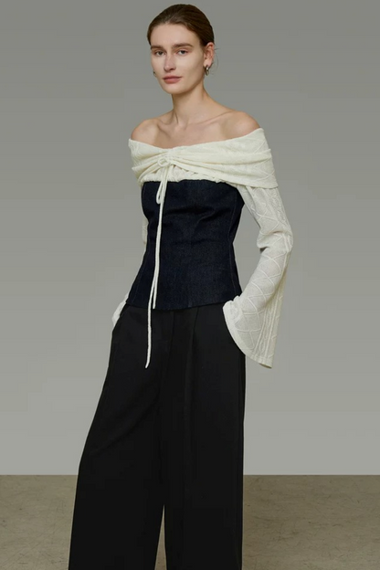 Unspoken Color-Blocked Knit Top