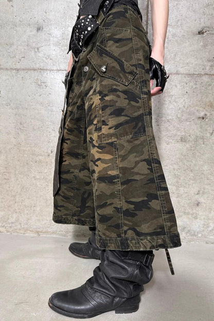Camouflage Flare Pants