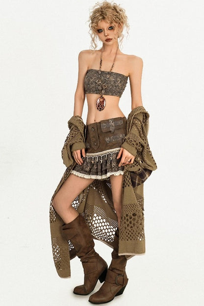 Cool Original Flower Bandeau Top