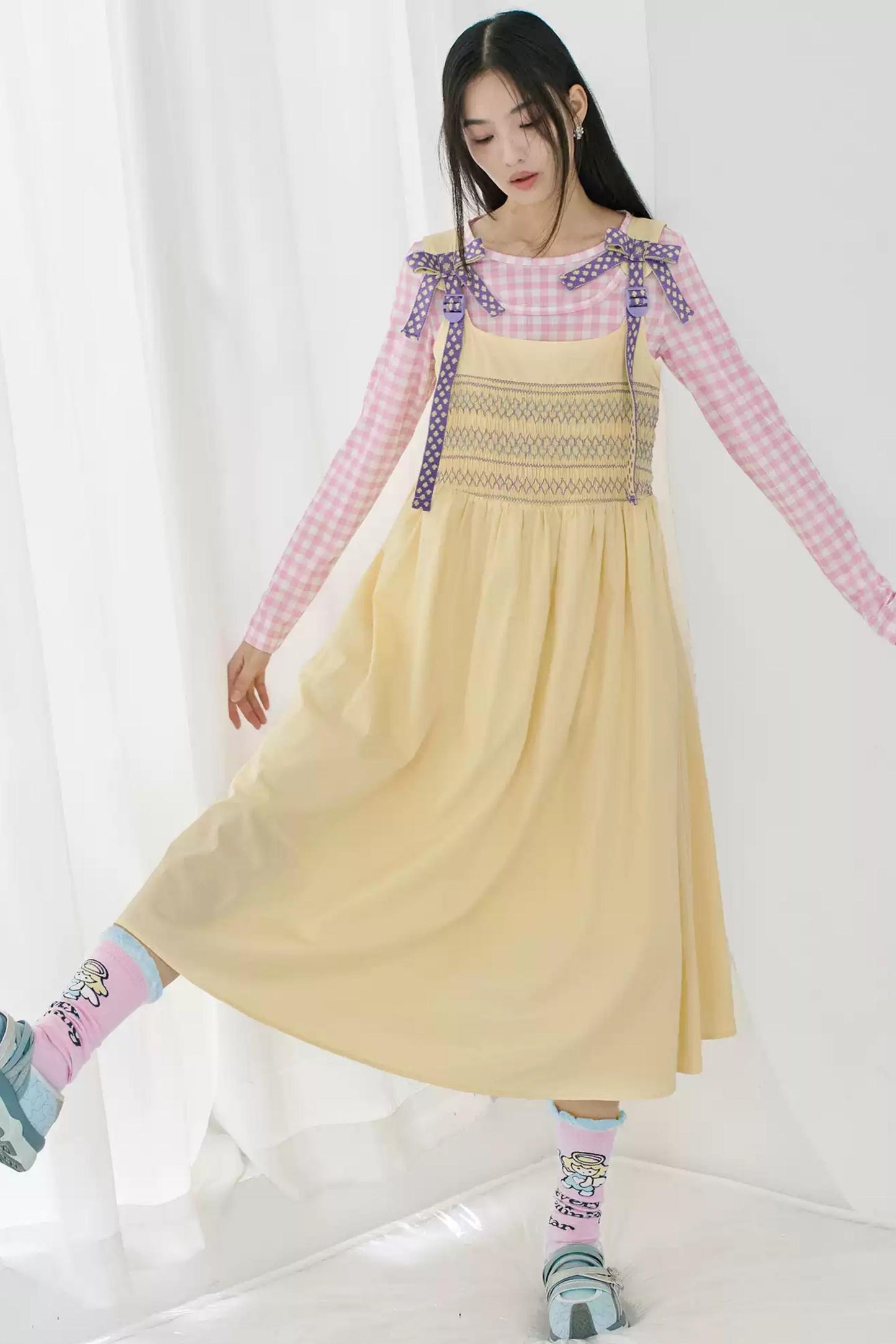 Peach Heart Halter Dress