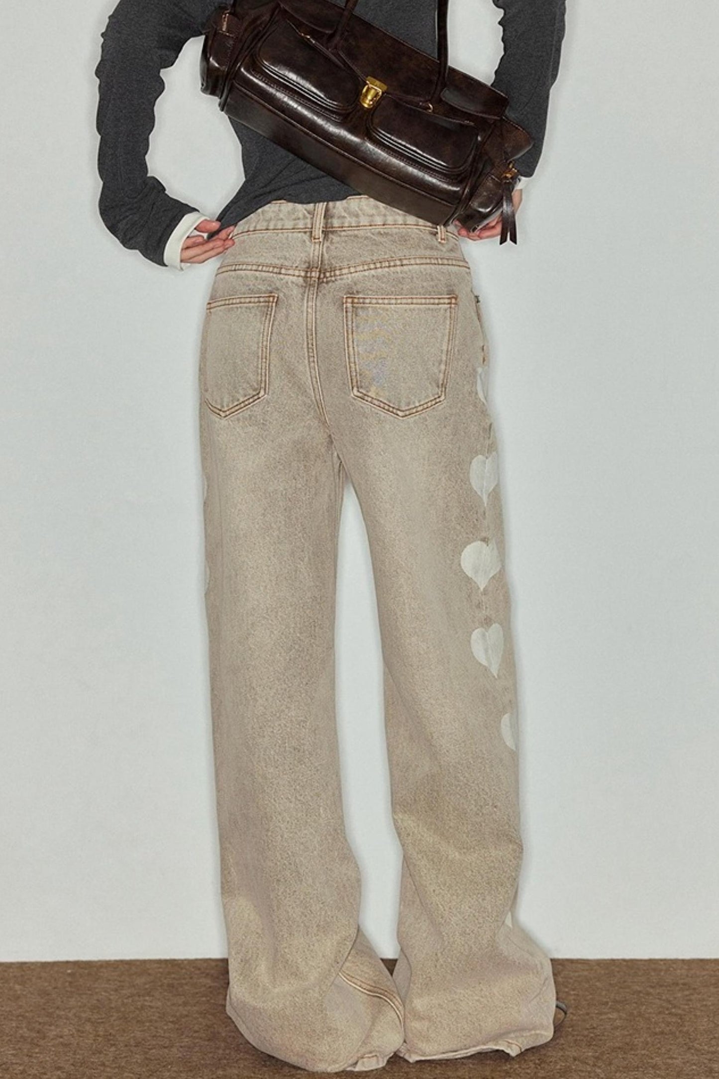 Almond Love Brown Jeans