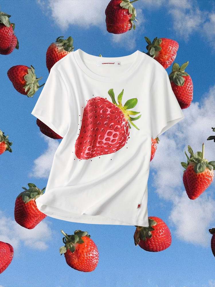 Summer Fruit Printed Loose T-Shirt