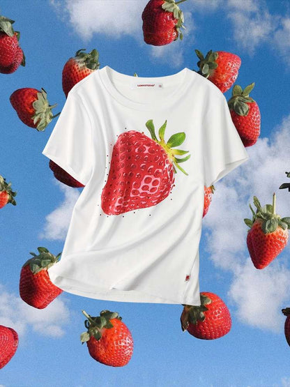 Summer Fruit Printed Loose T-Shirt