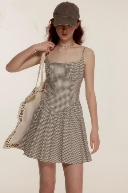 Classic Black & White Cotton Slip Dress