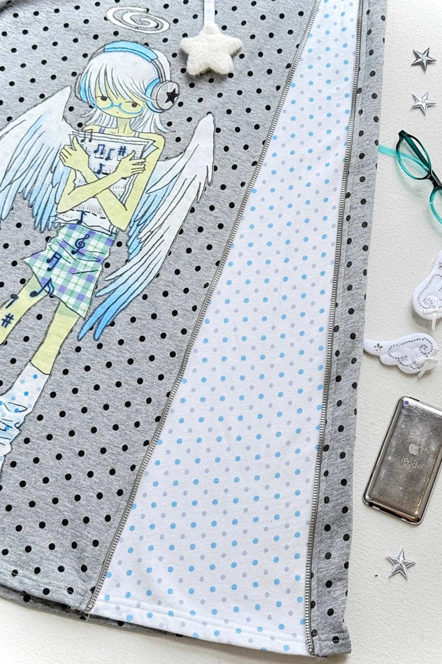 Ancient Gray Polka Dot Skirt