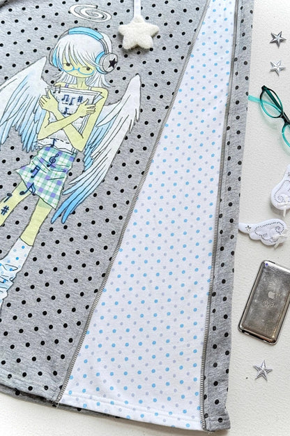 Ancient Gray Polka Dot Skirt