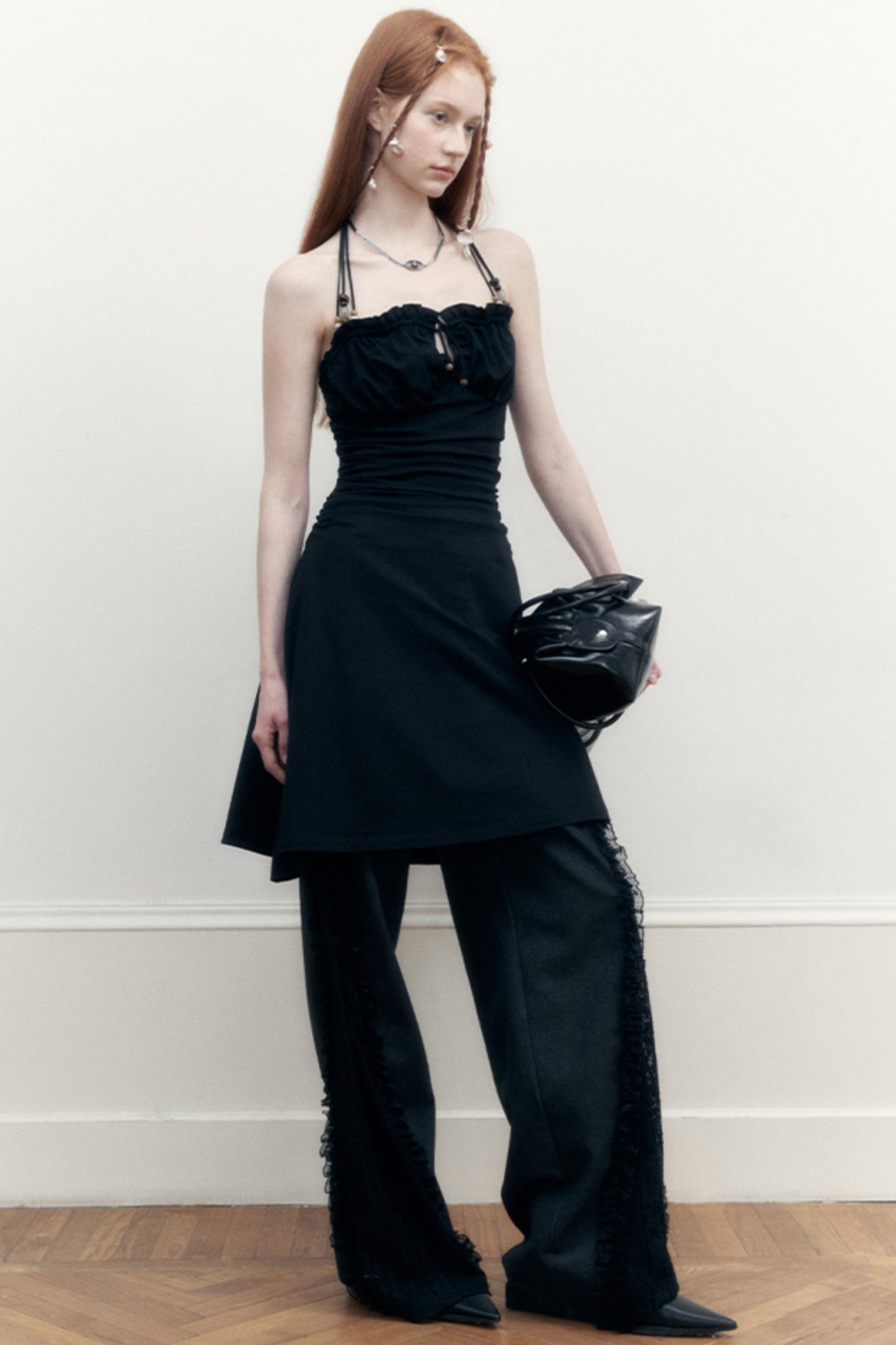 Black Beaded Summer Dress