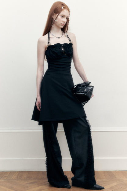 Black Beaded Summer Dress