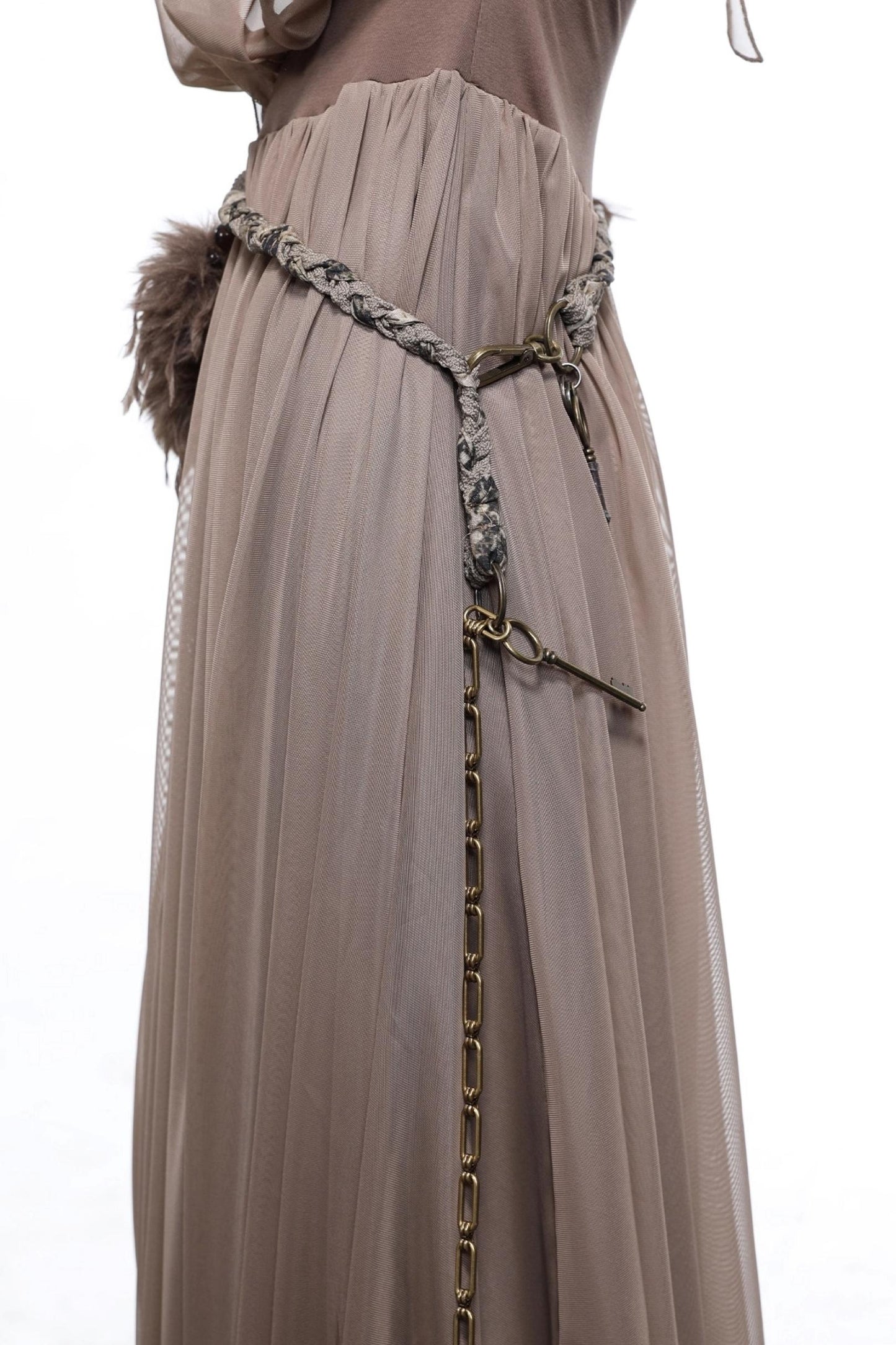 Patchwork Fur Waist Chain