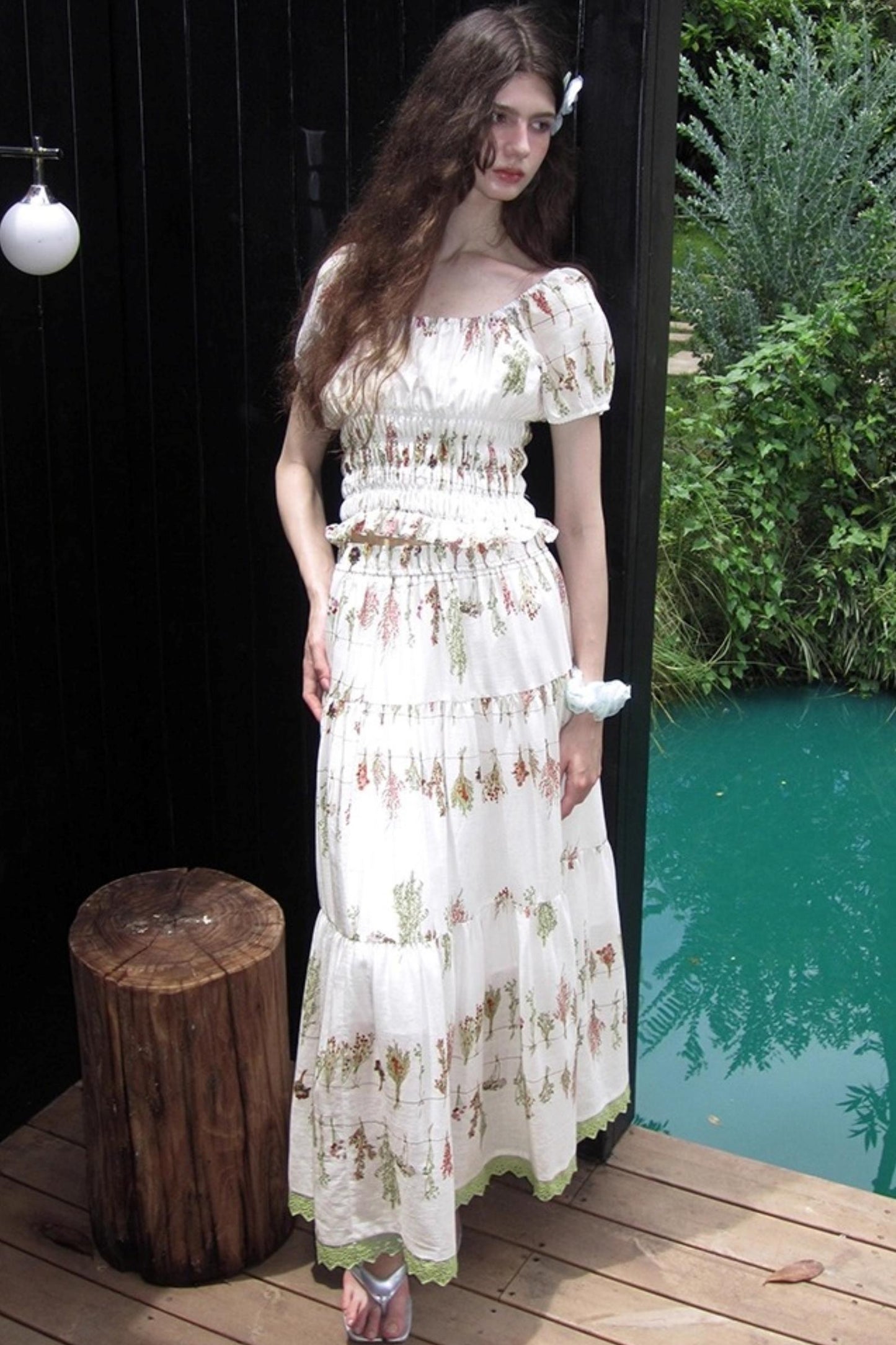 Botanical Linen Skirt Set-Up