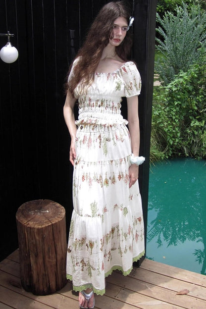 Botanical Linen Skirt Set-Up