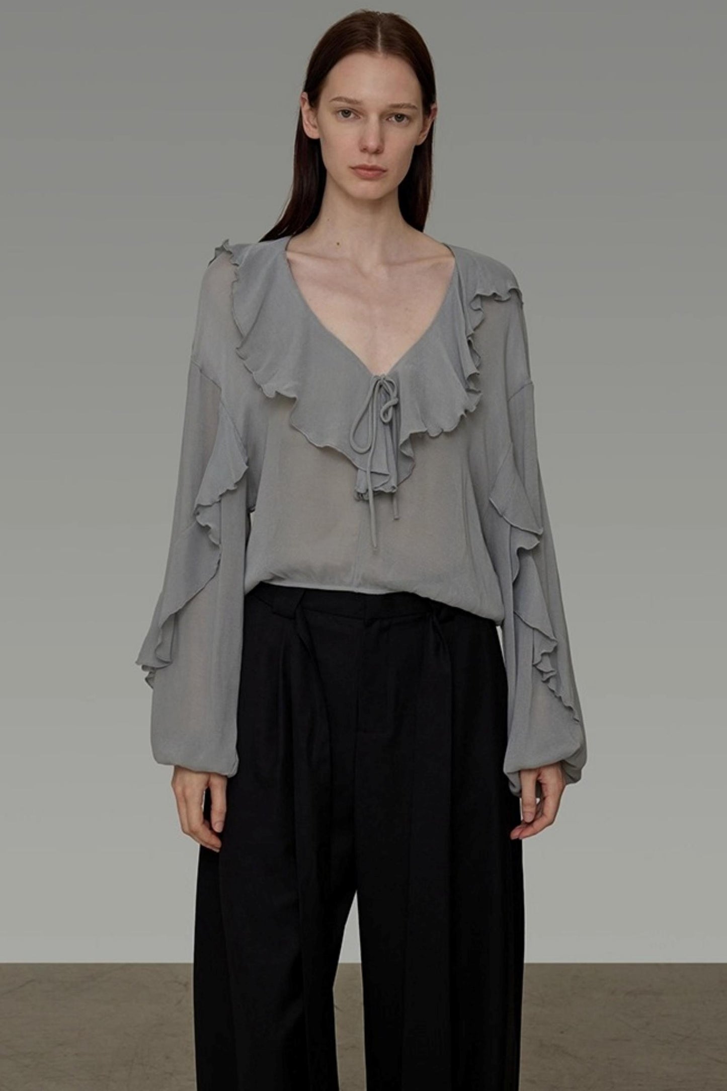 Autumn Ruffled Slimming Top