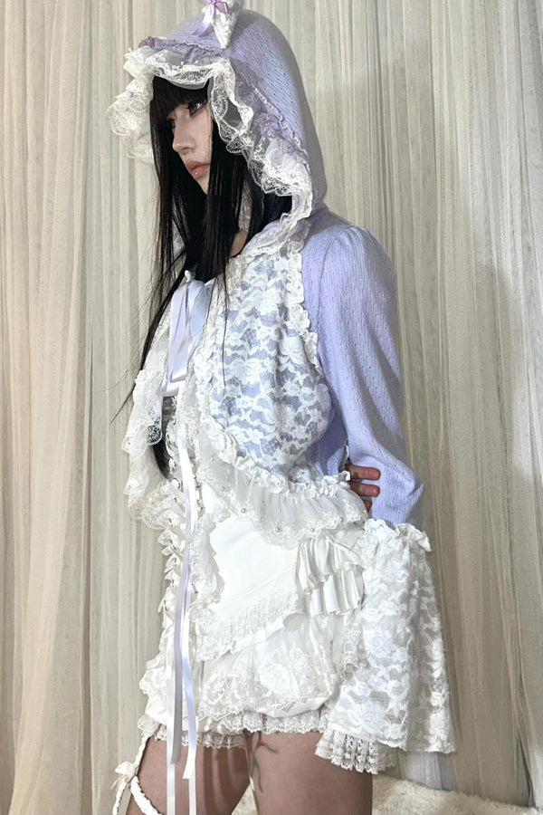 Lace Velvet Cardigan