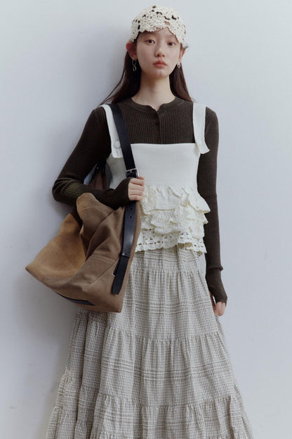 Knitted Almond Cream Hat