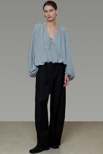 Autumn Lantern Sleeve Top