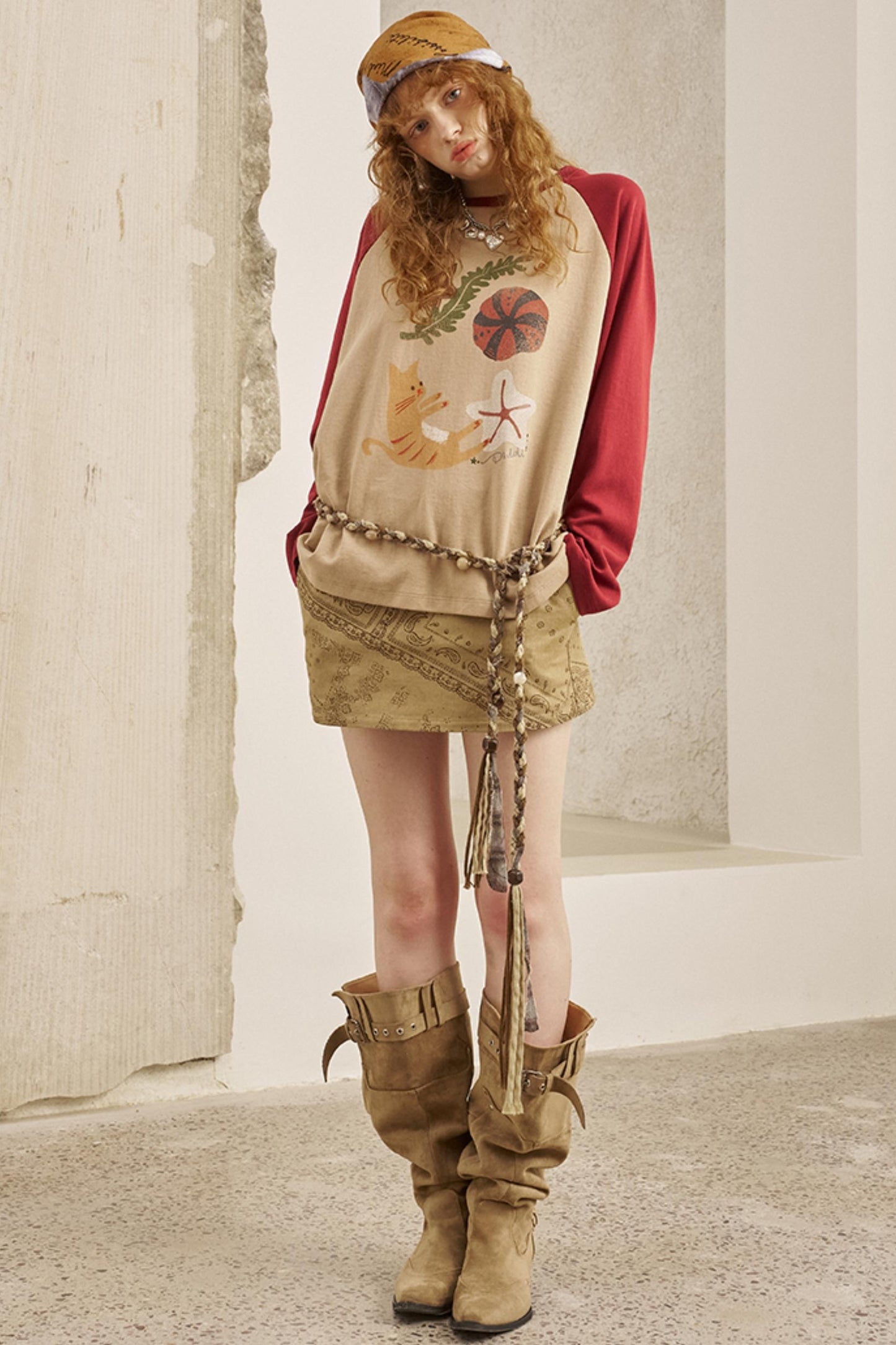 Ocean Kitten Thin Long Sleeve Top