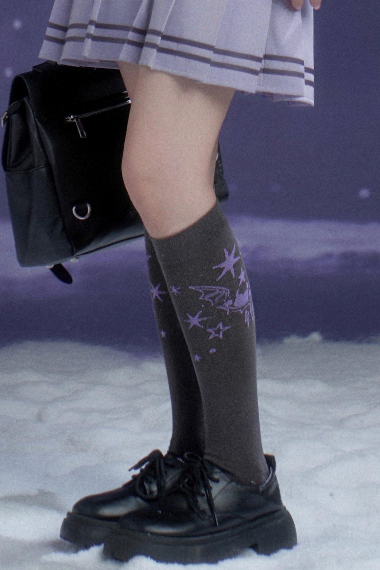 Cool Gray Graffiti Jk Socks