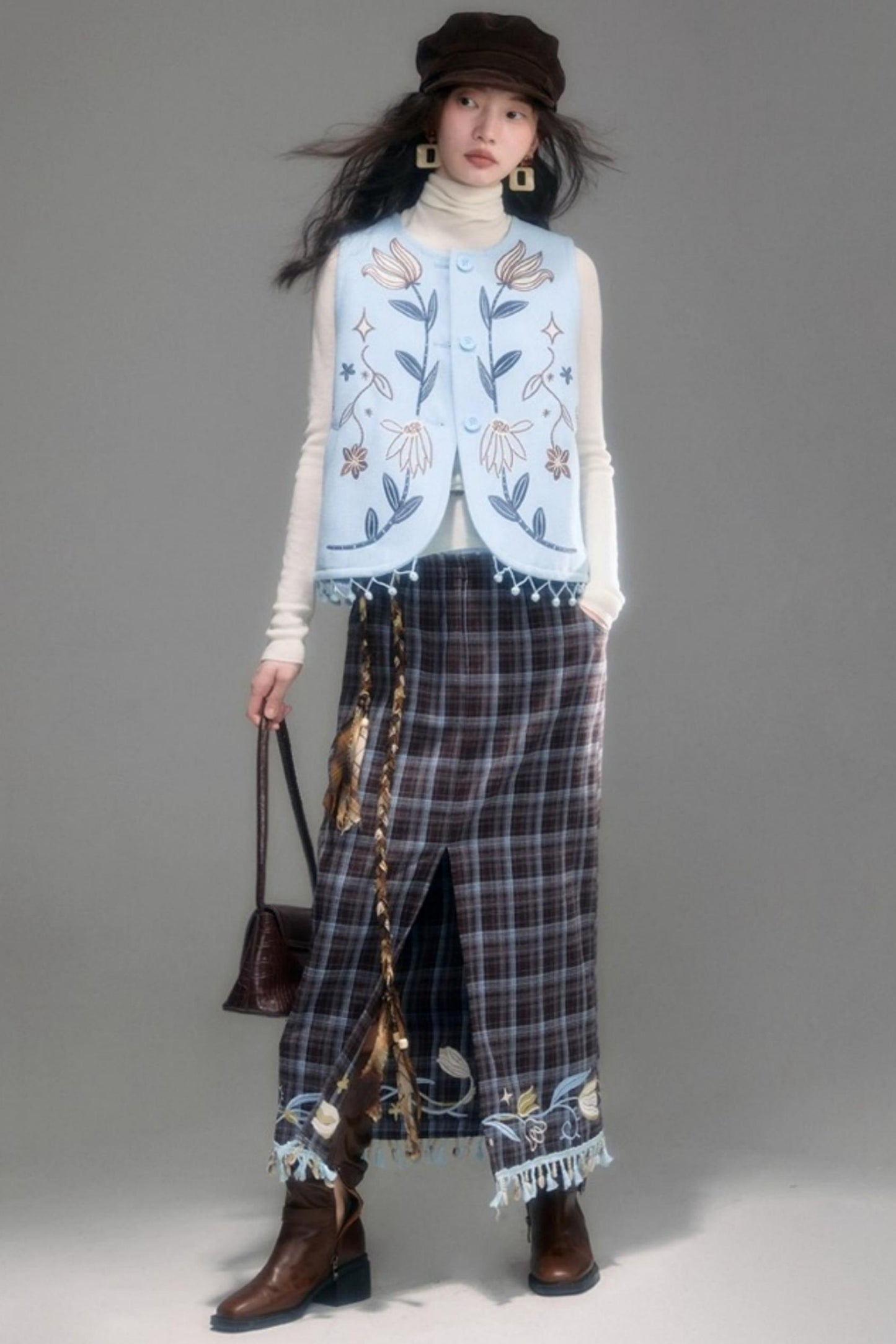 Angel Tulip Vintage Fringed Vest