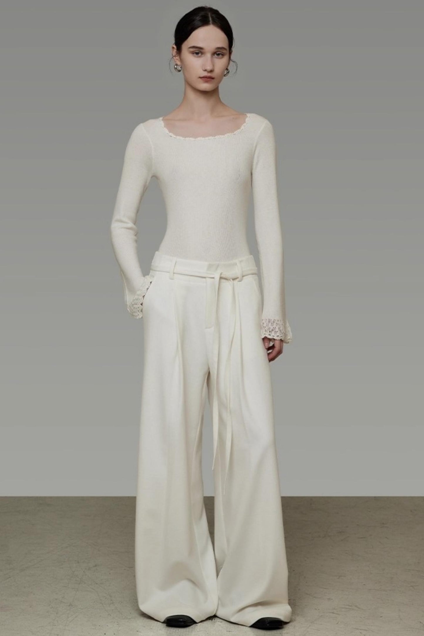 Drapey Wide-Leg Pants