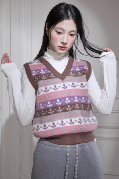 Winter Tulip Wool Vest