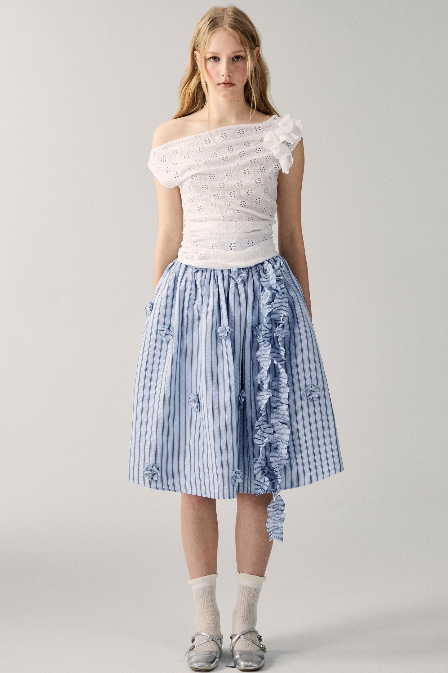 Irregular Knit Asymmetrical Top