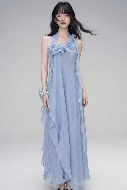 Halter Neck Design Long Dress