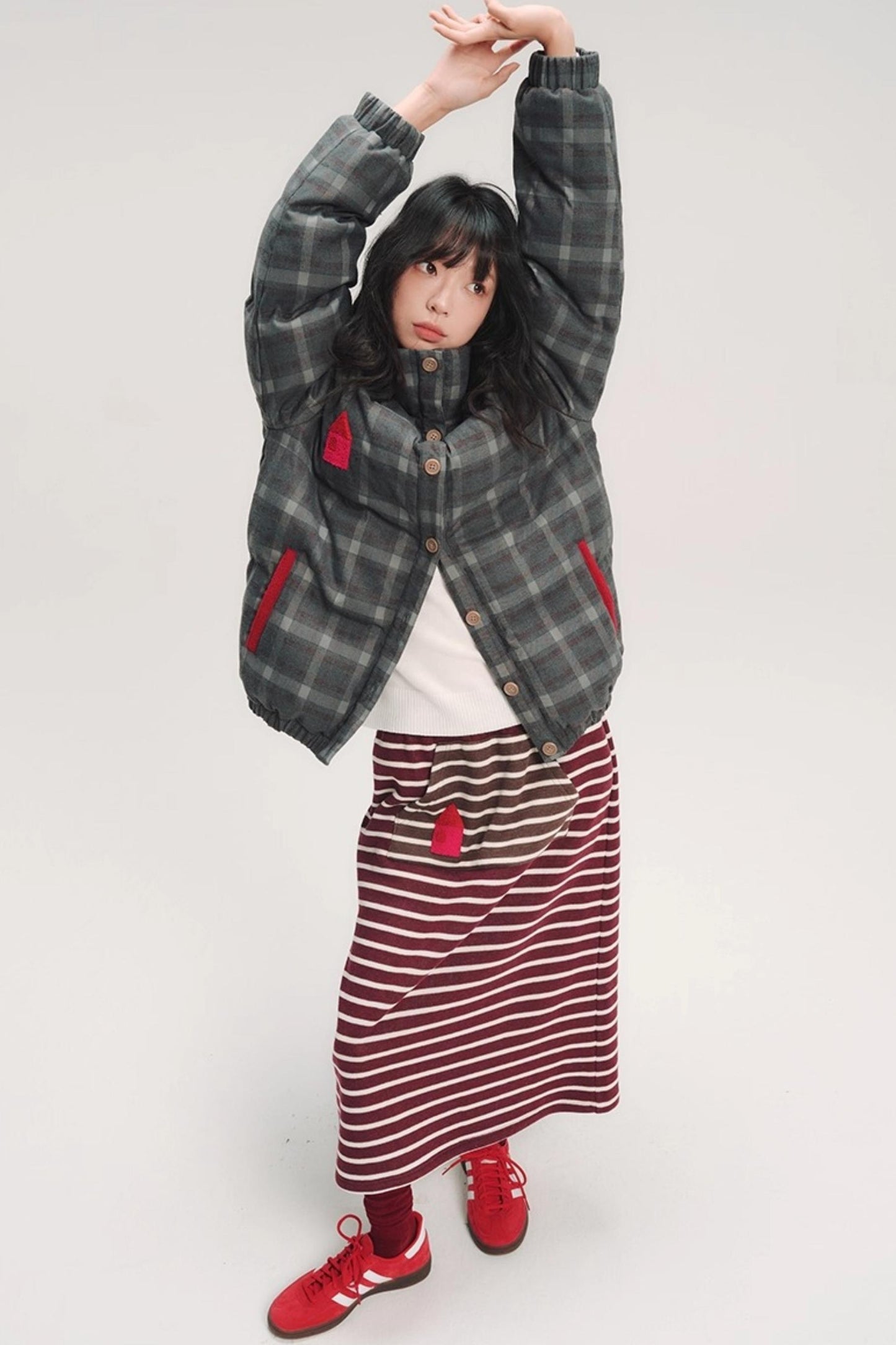 Colorful 3D Embroidery Skirt