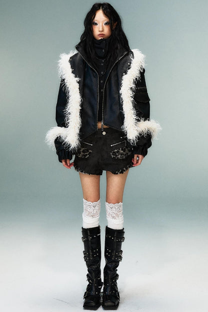 Autumn Vintage Punk Short Coat