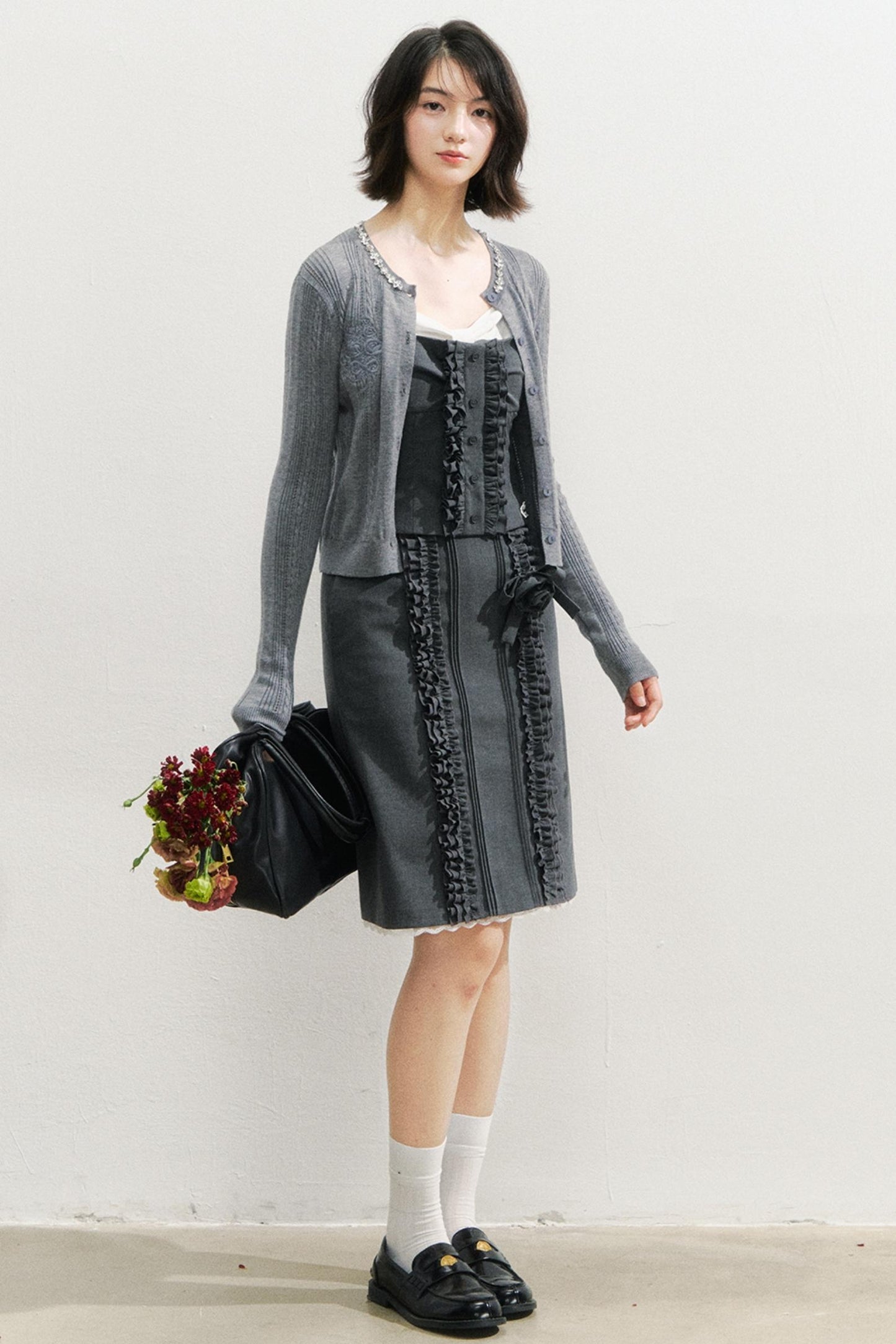 Vintage Lace Suspender Skirt Set-Up