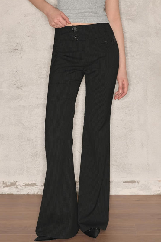 Summer Chic Flared Trousers
