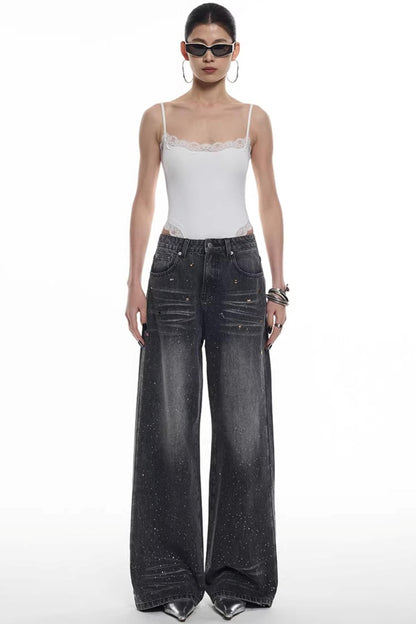 Lace Trim Camisole Jumpsuit Top