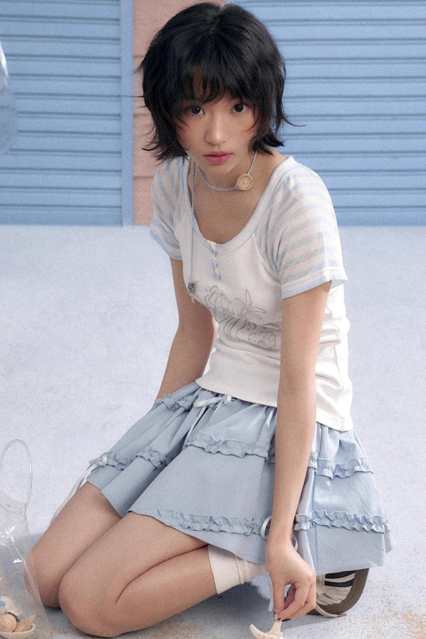 Oceanic Spirit Patchwork Tee