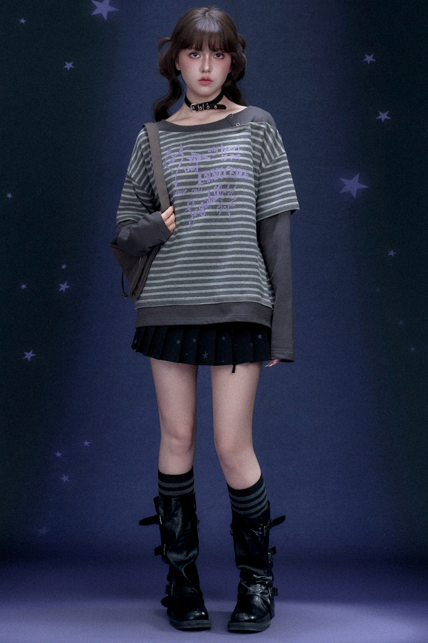 Striped Graffiti Spring Top