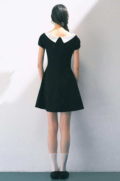 Vintage Doll Collar Midi Dress