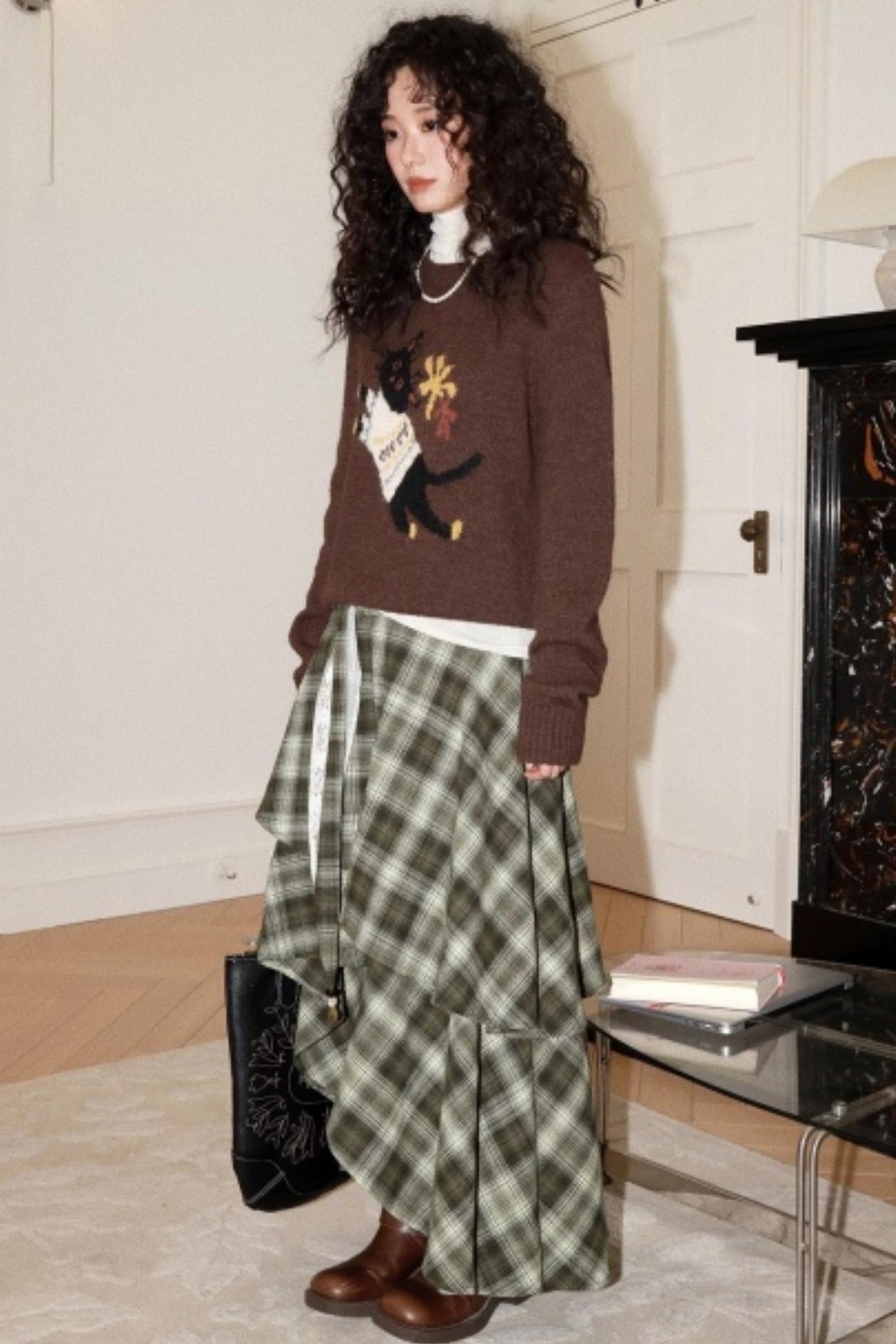 Mohair Room Cat Sweater Set-Up