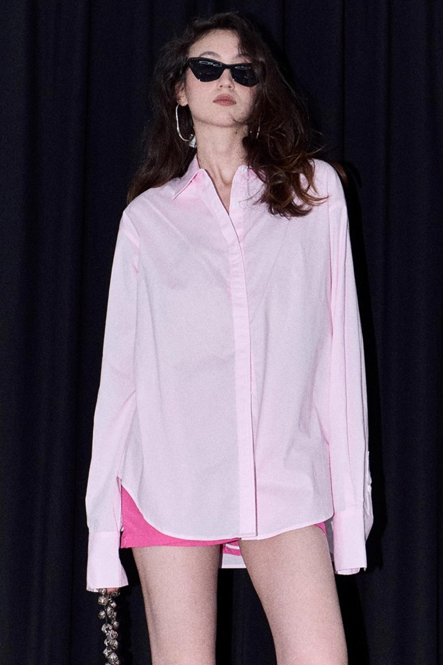 Love Buckle Casual Long-Sleeved Shirt