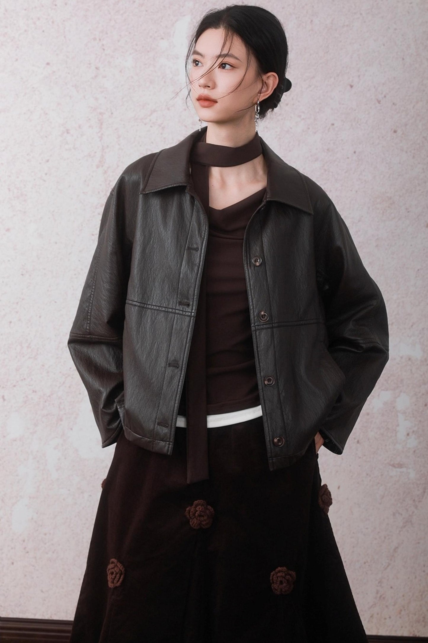 Caramel Coffee Leather Jacket