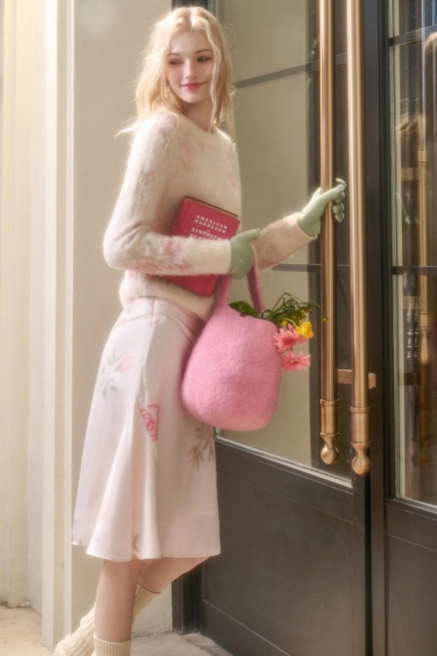 Milky Way Wool Sweater Skirt Set-Up