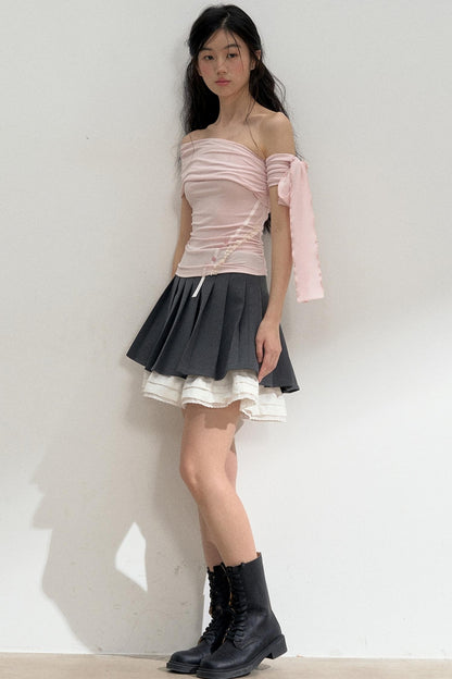 Vibes One-Shoulder T-Shirt